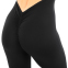 Комбинезон спортивный женский с брюками клеш бесшовный с эффектом пуш-ап Domino CO-9888 S-L черный 7