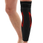 Бандаж эластичный удлинённый компрессионный на голень и колено и фиксирующим ремнем Knee compression sleeve SIBOTE ST-7219 1шт 1