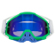 Мотоочки маска кроссовая 100% M-8587 салатовый-синий 1