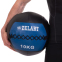 М'яч набивний для кросфіту волбол WALL BALL Zelart FI-5168-10 10кг чорний-синій 2