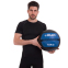 Мяч набивной для кросфита волбол WALL BALL Zelart FI-5168-10 10кг черный-синий 3