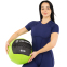 М'яч набивний медичний для кросфіту WALL BALL Zelart FI-5168-4 4кг чорний-зелений 5