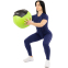М'яч набивний медичний для кросфіту WALL BALL Zelart FI-5168-4 4кг чорний-зелений 6