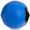 Мяч набивной для кросфита волбол WALL BALL Zelart FI-5168-5 5кг черный-синий 0