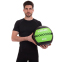 М'яч набивний для кросфіту волбол WALL BALL Zelart FI-5168-8 8кг чорний-зелений 3