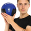 Медбол м'яч медичний Medicine Ball Zelart FI-5121-4 4кг синій-чорний 4