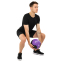 Медбол м'яч медичний Medicine Ball Zelart FI-5121-5 5кг фіолетовий-чорний 5