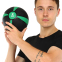 Медбол м'яч медичний Medicine Ball Zelart FI-5122-2 2кг чорний-зелений 3