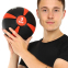 Медбол м'яч медичний Medicine Ball Zelart FI-5122-3 3кг чорний-червоний 4