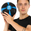 Медбол м'яч медичний Medicine Ball Zelart FI-5122-4 4кг чорний-синій 4