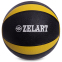 М'яч медичний медбол Zelart Medicine Ball FI-5122-6 6кг чорний-жовтий 0