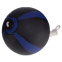 Мяч медицинский Tornado Ball Zelart на веревке FI-5709-5 5кг черный-синий 2