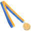 Медаль спортивная с лентой SP-Sport AIM Велогонки C-4846-0036 золото, серебро, бронза 2