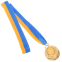 Медаль спортивна зі стрічкою SP-Sport AIM Собаки C-4846-0039 золото, срібло, бронза 2