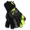 Перчатки вратарские профессиональные с защитой пальцев SOCCERMAX GK-4315 размер 7-11 черный-салатовый 10
