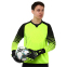 Рукавиці воротарські професійні із захистом пальців SOCCERMAX GK-4315 розмір 7-11 чорний-салатовий 7