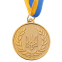 Заготовка медали с лентой SP-Sport UKRAINE с украинской символикой C-3241 5см золото, серебро, бронза 1