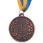 Заготовка медали с лентой SP-Sport UKRAINE с украинской символикой C-3241 5см золото, серебро, бронза 6