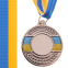 Заготовка медали с лентой SP-Sport UKRAINE с украинской символикой C-3242 5см золото, серебро, бронза 3