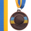 Заготовка медали с лентой SP-Sport UKRAINE с украинской символикой C-3242 5см золото, серебро, бронза 5