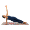 Коврик для йоги Замшевый Record FI-5662-46 размер 183x61x0,3см красный-серый 9