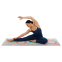 Коврик для йоги Замшевый Record FI-5662-47 размер 183x61x0,3см голубой-оранжевый 9