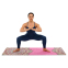 Килимок для йоги Замшевий Record FI-5662-48 розмір 183x61x0,3см рожевий 9