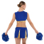 Костюм для чирлидинга кроп-топ и плиссированная мини-юбка SP-Sport CO-5852 размер S-XL цвета в ассортименте 3