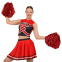 Костюм для чирлидинга кроп-топ и плиссированная мини-юбка SP-Sport CO-5856 размер S-2XL красный 1