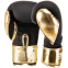 Рукавиці боксерські на липучці PU CORE BO-5249 10-12унцій чорний-золотий 1