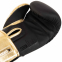 Рукавиці боксерські на липучці PU CORE BO-5249 10-12унцій чорний-золотий 4