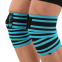 Колінні бинти для присідань KNEE WRAPS LiveUp LP8724 2шт синій-чорний 0