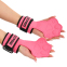 Накладки для подтягивания и тяги WEIGHT LIFTING WRIST WRAPS LiveUp LP8757 2шт розовый-черный 1