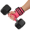 Накладки для подтягивания и тяги WEIGHT LIFTING WRIST WRAPS LiveUp LP8757 2шт розовый-черный 5