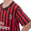 Форма футбольная детская с символикой футбольного клуба AC MILAN домашняя 2020 SP-Planeta CO-0977 6-14 лет красный-черный-белый 2