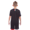 Форма футбольная детская с символикой футбольного клуба AC MILAN резервная 2020 SP-Planeta CO-0979 8-14 лет черный-красный 0