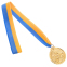 Медаль спортивна зі стрічкою SP-Sport Легка Атлетика C-7016-F золото, срібло, бронза 2