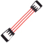 Эспандер трубчатый с ручками для фитнеса SP-Sport Resistance Band 8021-30 75см нагрузка 13,5кг 30LB красный 2