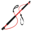 Палка гимнастическая с эспандерами Gym Stick для фитнеса SP-Sport F-932 1м чорний-червоний 4