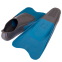Ласты для тренировок в бассейне короткие с закрытой пяткой MadWave M074606608W размер 42-43 голубой 1