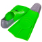 Ласты для тренировок в бассейне короткие с закрытой пяткой MadWave M074710310W размер 35-36 зеленый 1