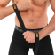 Лямки для тяги восьмерки Figure 8 для штанги и тяжелых тренировок POWER STRAP LiveUp LP8772 2шт черный-золотой 2