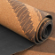 Коврик для йоги Пробковый каучуковый двухслойный Yoga mat BLOOM LB7120 183x61мx0.3cм темно-синий 1