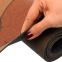 Коврик для йоги Пробковый каучуковый двухслойный Yoga mat BLOOM LB7120 183x61мx0.3cм темно-синий 2