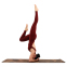 Коврик для йоги Пробковый каучуковый двухслойный Yoga mat BLOOM LB7120 183x61мx0.3cм темно-синий 7