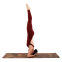 Коврик для йоги Пробковый каучуковый двухслойный Yoga mat BLOOM LB7120 183x61мx0.3cм темно-синий 8