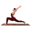 Коврик для йоги Пробковый каучуковый двухслойный Yoga mat BLOOM LB7120 183x61мx0.3cм темно-синий 9