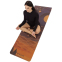 Коврик для йоги Пробковый каучуковый двухслойный Yoga mat BLOOM LB7120 183x61мx0.3cм темно-синий 18
