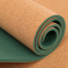 Коврик для йоги Пробковый каучуковый двухслойный Yoga mat BLOOM LB7121 183x61мx0.6cм коричневый 1