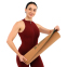 Коврик для йоги Пробковый каучуковый двухслойный Yoga mat BLOOM LB7121 183x61мx0.6cм коричневый 6